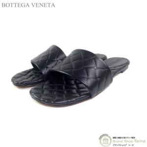 ボッテガ ヴェネタ （BOTTEGA VENETA） エイミー フラットミュール サンダル 778163 ＃36 ブラック（新品）｜reine-web