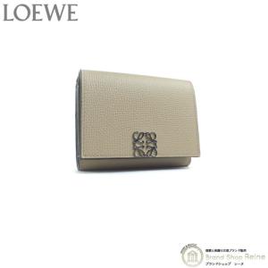 ロエベ （LOEWE） アナグラム バーティカル ウォレット スモール コンパクト 三つ折り 財布 C821TR2X02 サンド（新品）｜reine-web