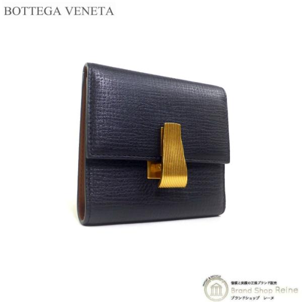 ボッテガ ヴェネタ （BOTTEGA VENETA） バイカラー ミニウォレット 三つ折り 財布 5...