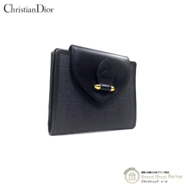 クリスチャンディオール （Christian Dior） トロッター ガマ口 二つ折り コンパクト財...