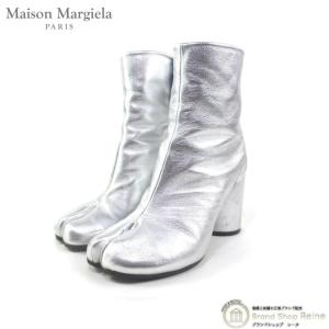 メゾン マルジェラ （Maison Margiela） Tabi タビ 足袋 レザー ショートブーツ S39WU0099 シルバー #36（中古）｜reine-web