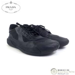プラダスポーツ PRADA SPORTS 22.5 ブーツ ロゴ ショートブーツ ブーティ パンプス ヒール 3T5776 ブラック PRADA SPORT（プラダスポーツ） プラダ （PRADA） ショート ブーツ