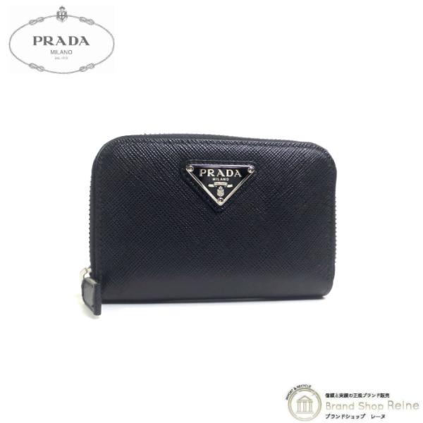 プラダ （PRADA） サフィアーノ トライアングルロゴ コインケース 2MM003 ブラック メン...