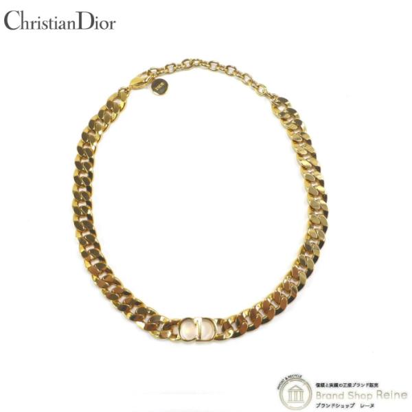 クリスチャンディオール （Christian Dior） CDロゴ ネックレス チョーカー ゴールド...