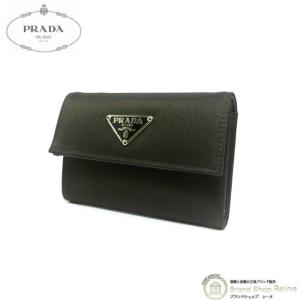 PRADA 極 美品 希少品 プラダ ロゴ 金具 サフィアーノ レザー 本