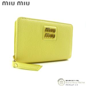 miu MIU ミュウミュウ 三つ折り財布 レディース ピンク 5MH040