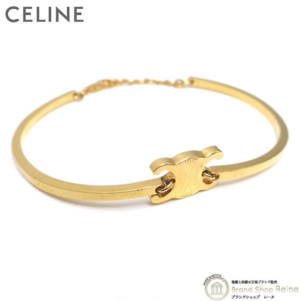 セリーヌ （CELINE） トリオンフ アーティキュレート ブレスレット ゴールドフィニッシュ ブラ...