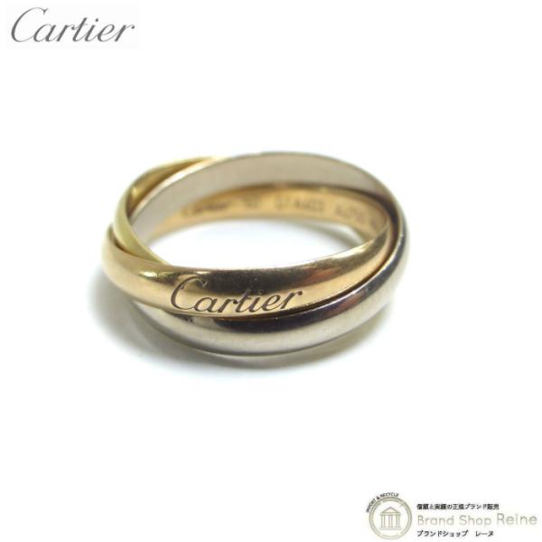 カルティエ （Cartier） トリニティ 3連 K18 リング 750PG×750YG×750WG...