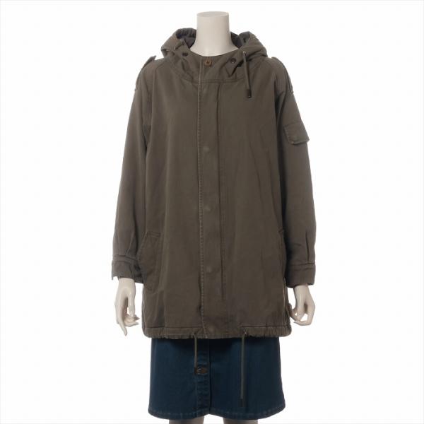 サンローラン （SAINT LAURENT） コットン モッズコート カーキ 395209 F34 ...
