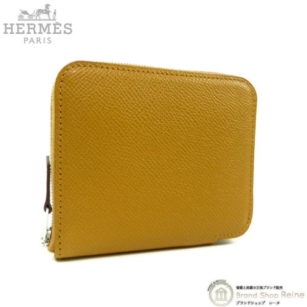 エルメス （HERMES） アザップ シルクイン コンパクト ヴォーエプソン セサミ W刻 ラウンド...