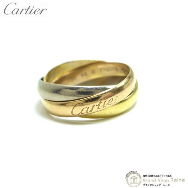 カルティエ （Cartier） トリニティ 3連 K18 リング 750PG×750YG×750WG...