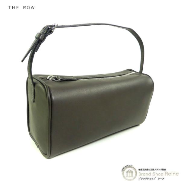 ザ・ロウ （The Row） 90s Bag トップハンドル ハンドバッグ ラムレザー ダークカーキ...