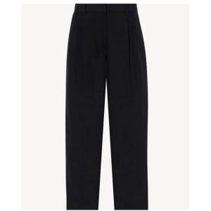 ザ・ロウ （The Row） Lilas ウール＆リネン パンツ サイズ0 8719 ブラック ウェ...