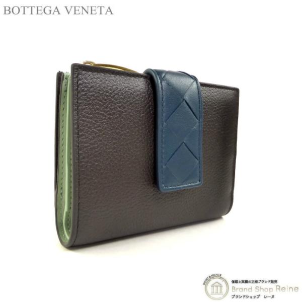 ボッテガ ヴェネタ （BOTTEGA VENETA） タグ スモール 二つ折り バイカラー イントレ...