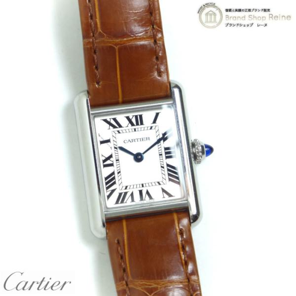 カルティエ （Cartier） タンク マスト SM ウォッチ アリゲーター×SS クォーツ 腕時計...