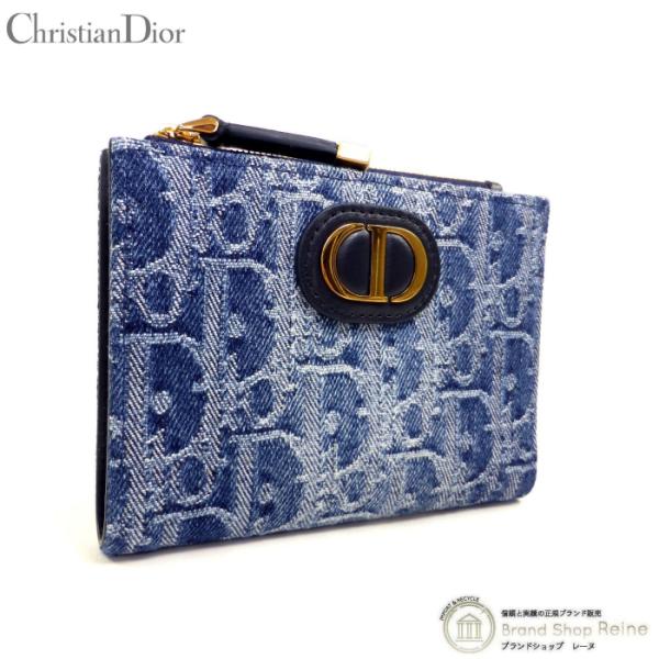クリスチャンディオール （Christian Dior）オブリーク キャンバス カロ 二つ折り 財布...
