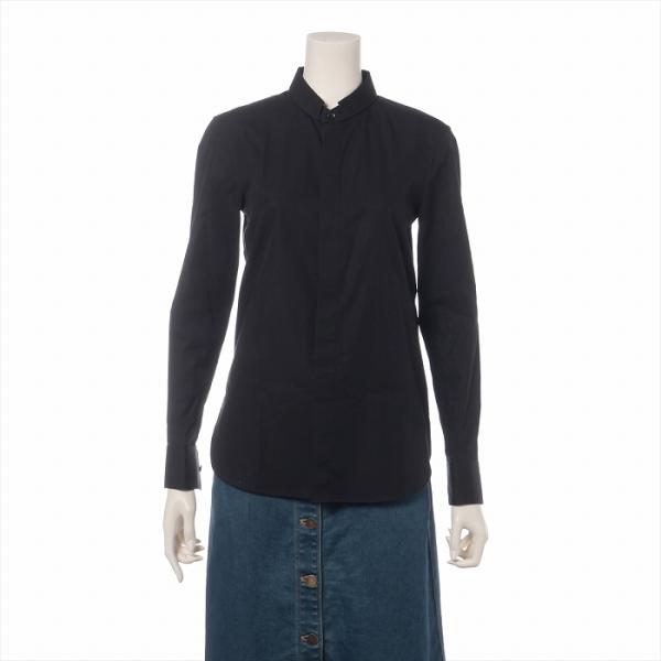 サンローラン （SAINT LAURENT） コットン シャツ 34 ブラック 566489 ウェア...