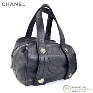 シャネル （CHANEL） ミニボストン ハンド バッグ ブラック ヴィンテージ（中古）