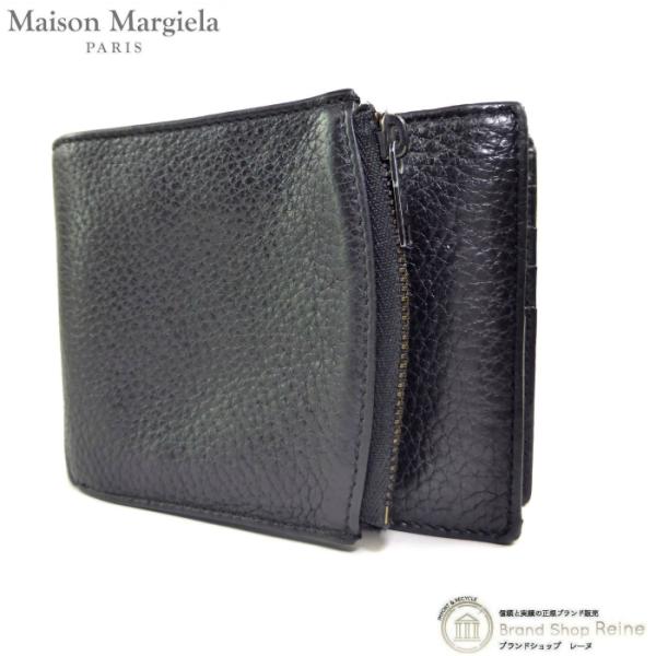 メゾン マルジェラ （Maison Margiela） レザー ジップ ウォレット コンパクト 二つ...