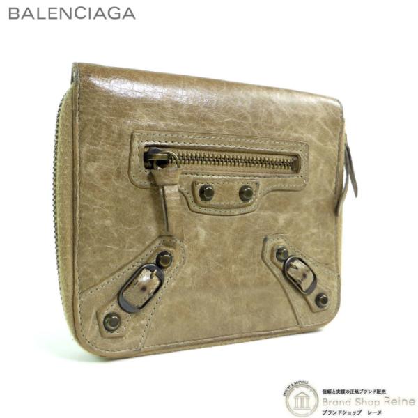 バレンシアガ （BALENCIAGA） クラシック シティ ラウンドファスナー コンパクト 二つ折り...