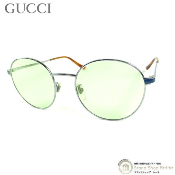 グッチ （GUCCI） ボストン メタルフレーム サングラス GG0574SK シルバー アイウェア...