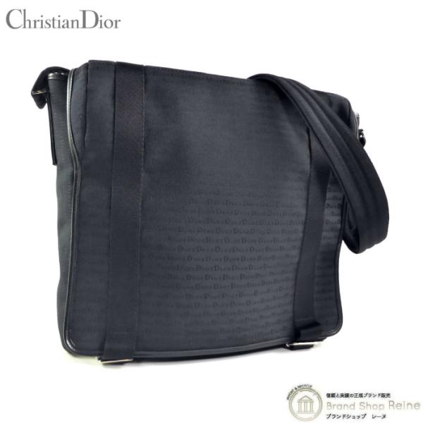ディオールオム （Dior Homme） ジャガード キャンバス ロゴ メッセンジャー 斜め掛け シ...