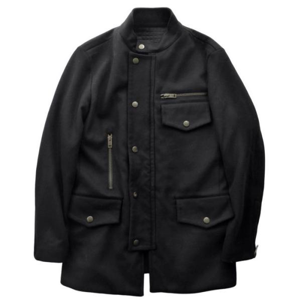 グッチ （GUCCI）ウール メルトン ジップデザイン ジャケット 50 ブラック 130841.Z...