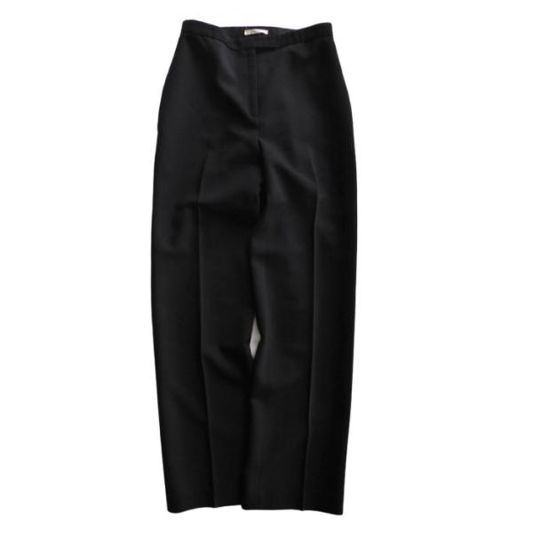 ザ・ロウ （The Row）ELIA PANTS ウール×シルク スラックス パンツ 2 ブラック ...