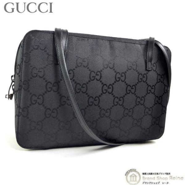 グッチ （GUCCI） GGナイロン×レザー キャンバス スクエア ショルダー バッグ 肩掛け 00...