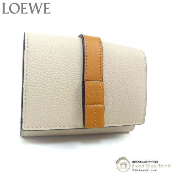 ロエベ （LOEWE） ストラップ トライフォールド 6CC ウォレット コンパクト 三つ折り 財布...