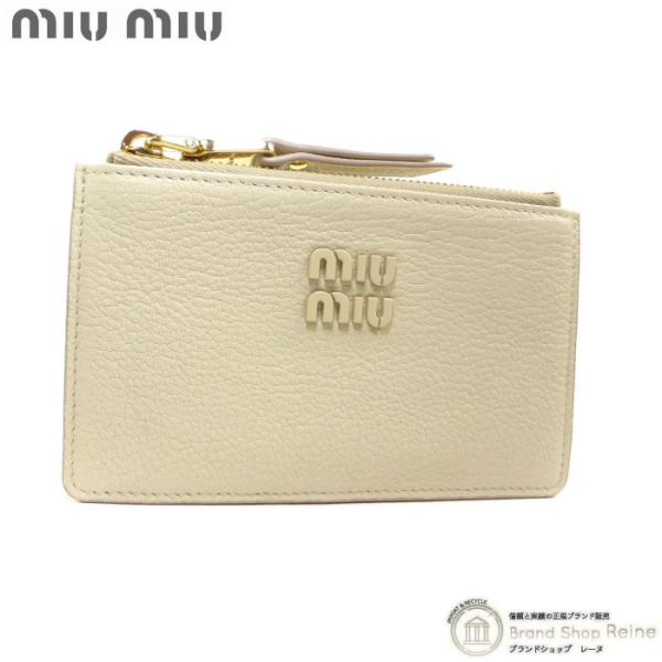 ミュウミュウ （MIUMIU） マドラス ロゴ レザー カードケース コインケース 小銭入れ 5MB...