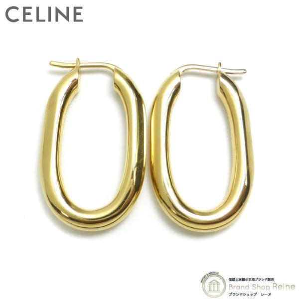 セリーヌ （CELINE） フープ ピアス ゴールド 両耳用 エディ期（中古）