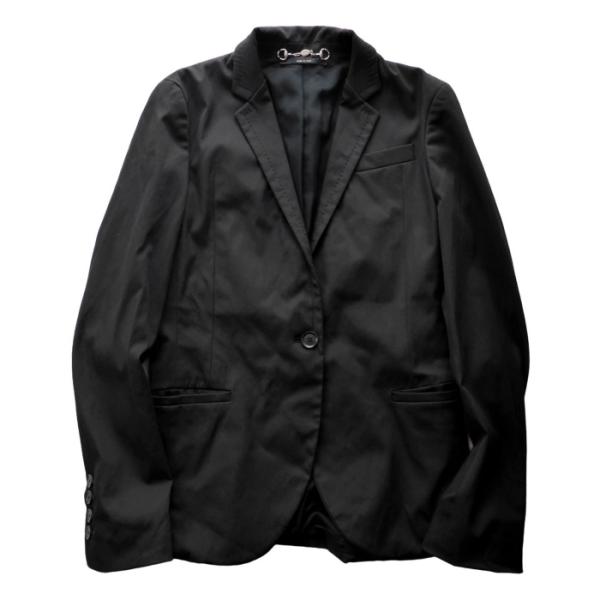 グッチ（GUCCI）ウール×コットン テーラード ジャケット レースアップ #38 ブラック 257...