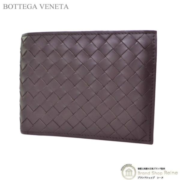 ボッテガ ヴェネタ （BOTTEGA VENETA） イントレチャート コンパクト 二つ折り 財布 ...