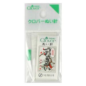 クロバーぬい針 金耳針つむぎぬい（薄手ウール生・やや薄い生地用）高級手芸縫い針太さ0.56mm×長さ...