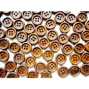 木のボタン木製ボタン（ブラウン）ウッドボタンセット手芸15mmサイズ20個パック