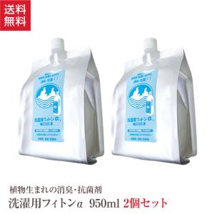 洗濯 消臭 除菌剤 詰替用 洗濯用フィトンα 950ml 2個 セット 日本製  消臭剤 消臭液 除菌 カビ除菌