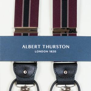アルバートサーストン ALBERT THURSTON サスペンダー Y型 エンジ