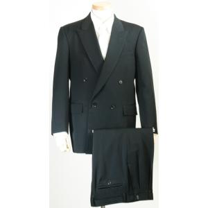 日本製 フォーマルスーツ ダブル ツータック メンズ