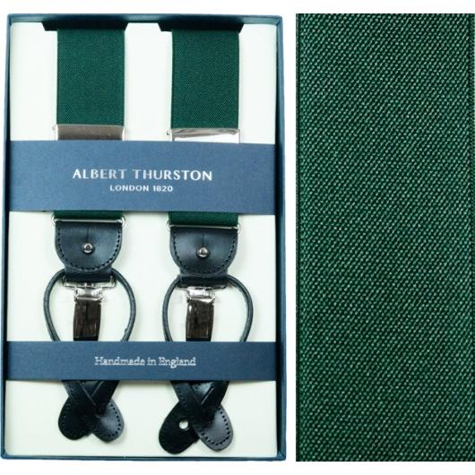 アルバートサーストン ALBERT THURSTON サスペンダー グリーン 英国製 M-green