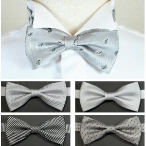 蝶ネクタイ ポケットチーフ セット レッド＆ゴールド ストライプ