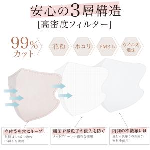 マスク 不織布マスク 立体マスク 40枚入 3...の詳細画像3