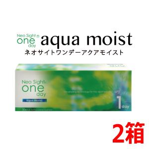 コンタクトレンズ 1DAY ONE DAY one day ネオサイトワンデー アクアモイスト 30枚入り 2箱 1日交換 1日使い捨て 終日装用 近視用