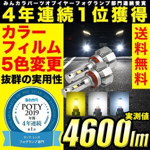 LEDフォグランプ 4600lm カラーフィルム 色温度変更可能 5色 ファンレス 純正配光 VELENO Beta 爆光｜reiz