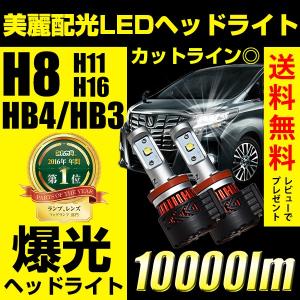 LEDヘッドライト フォグランプ H8/H11/H16/HB4/HB3/H10/H7/PSX26 10000ルーメン ハイビーム 精度 美麗なカットライン