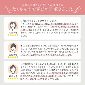 毛量少なめ ピンなし 部分かつら PP02 パ...の詳細画像2
