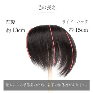 返品OK 部分ウィッグ 分け目 人毛100% ...の詳細画像2