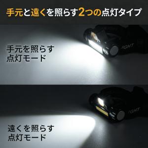 ヘッドライト 充電式 ヘルメットライト led...の詳細画像2