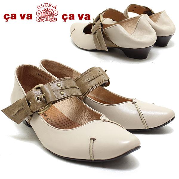 cavacava サバサバ 18423(1800424) 2WAYレザーバブーシュ・パンプス グレイ...