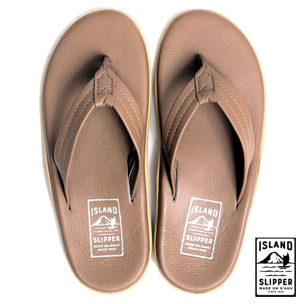 アイランドスリッパ Island Slipper PT202 レザートングサンダル トープ ライトブ...